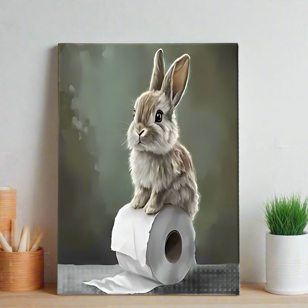 Bunny on a Roll Print