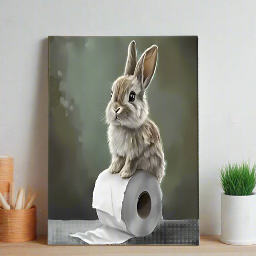 Bunny on a Roll Print