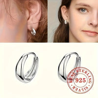Sterling Silver Small Hoop Earrings