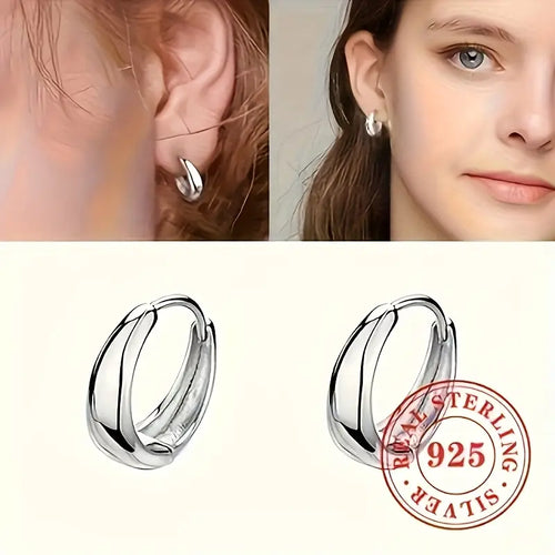 Sterling Silver Small Hoop Earrings