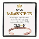 Badass Niece Open Bangle Bracelet