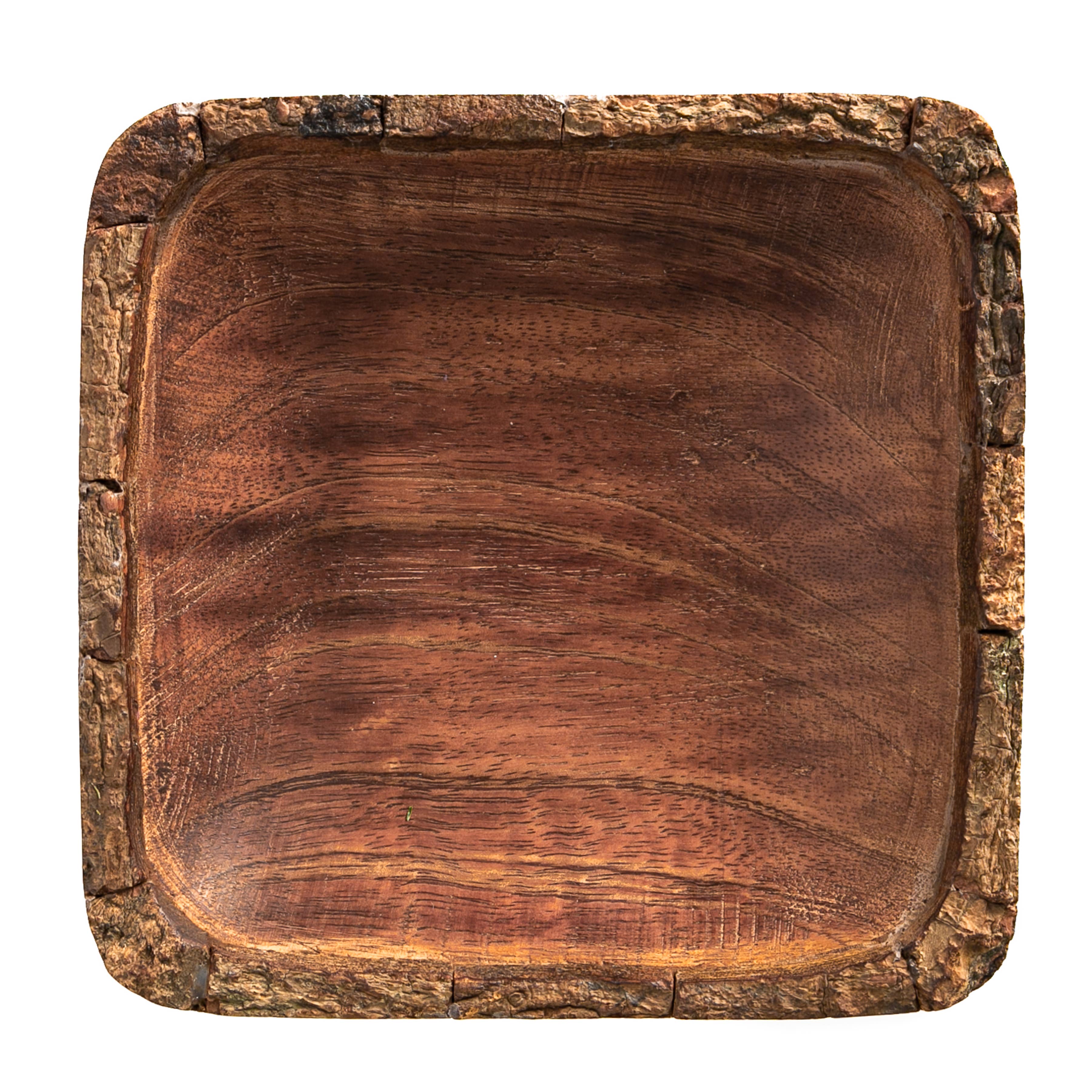 Artisan Wood 6x6x1.5 Mango Bark Bowl
