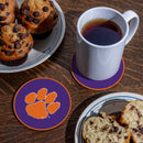 Clemson Tigers Molded PVC Coaster (4-Pack)
