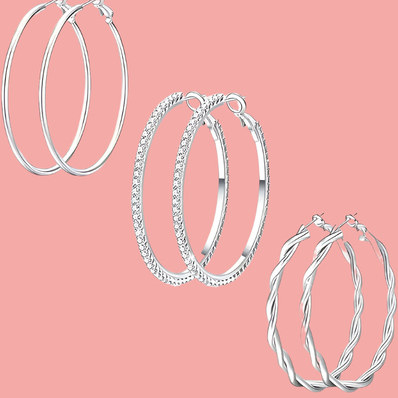 S925 Hoop Earrings