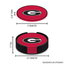 Georgia Bulldogs Molded PVC Coaster (4-Pack)