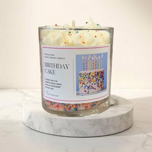 Doodlations Luxury Candle | Birthday Cake