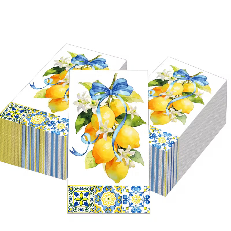 Lemon Cluster Disposable Napkins