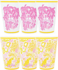 Lilly Pulitzer Pool Cups-Royal Zoo