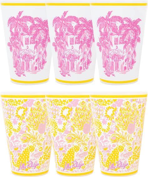 Lilly Pulitzer Pool Cups-Royal Zoo