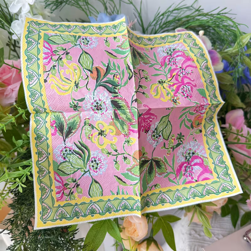 Spring Themed Disposable Napkins