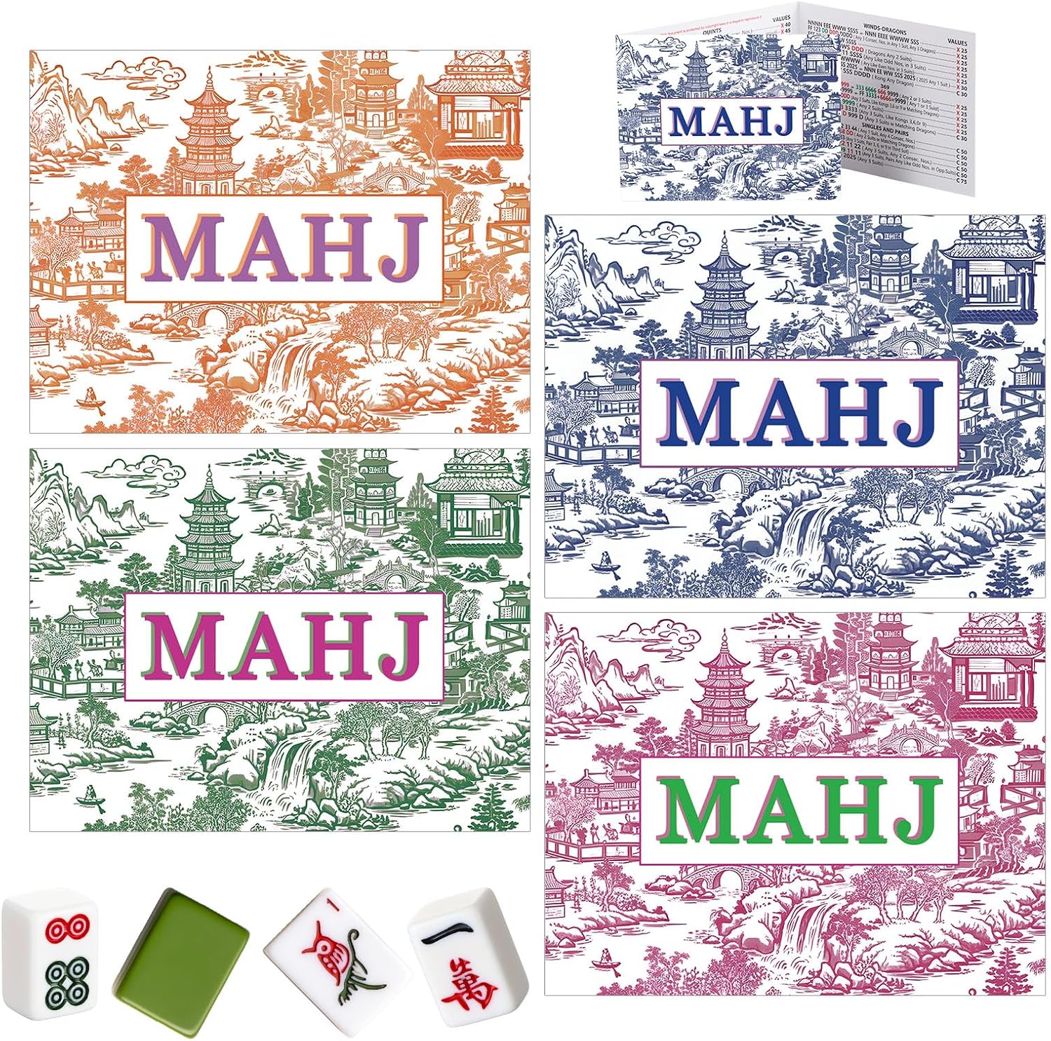 MAHJ Decal for Mah Jongg Rules Card