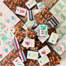 Tortoise Shell Mahjong Tile set