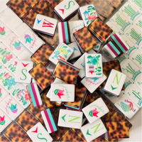 Tortoise Shell Mahjong Tile set