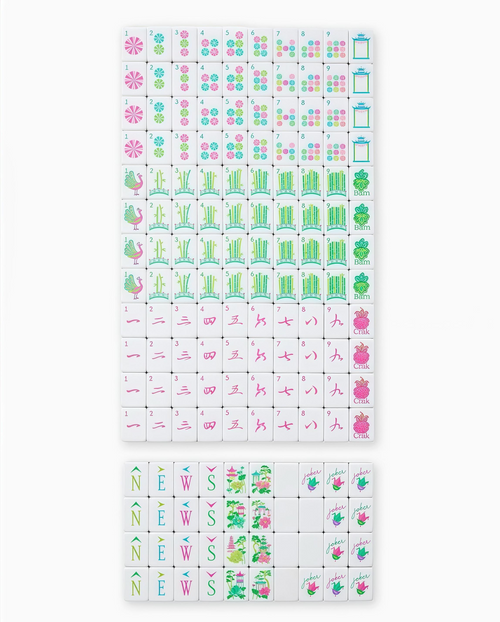 Tortoise Shell Mahjong Tile set