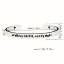 Stainless Steel Faith Cuff Bracelets