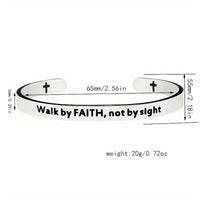Stainless Steel Faith Cuff Bracelets