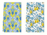 Lemon Floral Kitchen Towel Sets