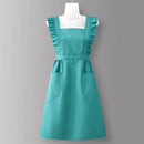 Houndstooth /Solid Color Waterproof Work Apron_CWMM6792
