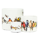 Sm Birds on Wire Planter-4.5" D