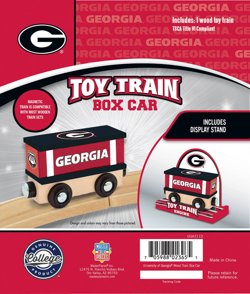 Georgia Bulldogs Toy Train Box Car
