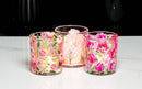 Pink Tulips Votive-3"H