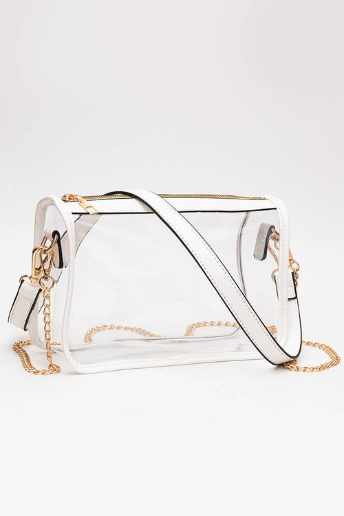 Clear Rectangle Stadium Concert Crossbody Bag