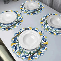 Floral Sicilian Round Placemats