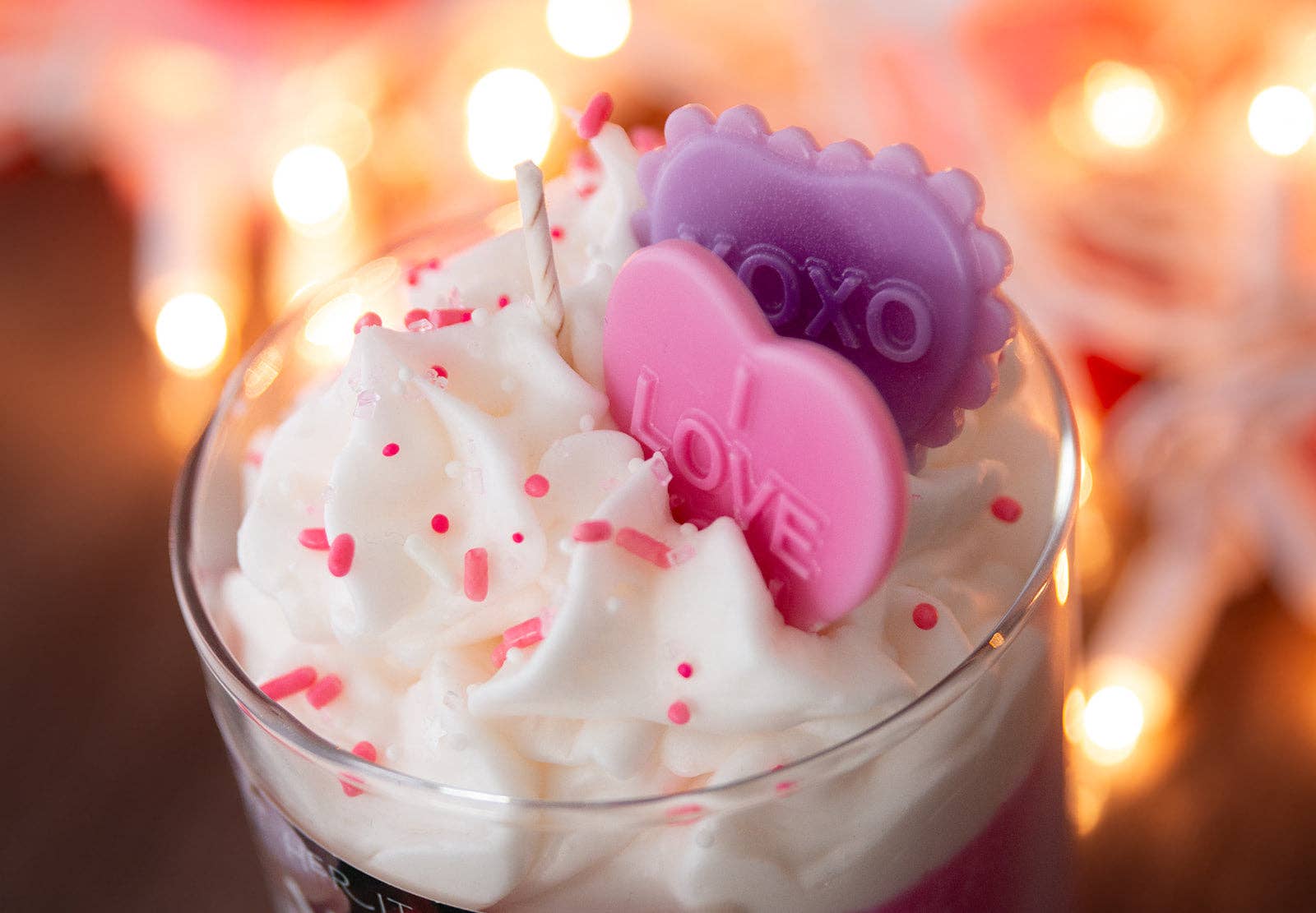Candy Hearts Candle