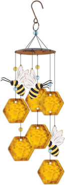 Metal Bee Hive Spring Garden Wind Chime