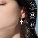 Sterling Silver Cross Earrings