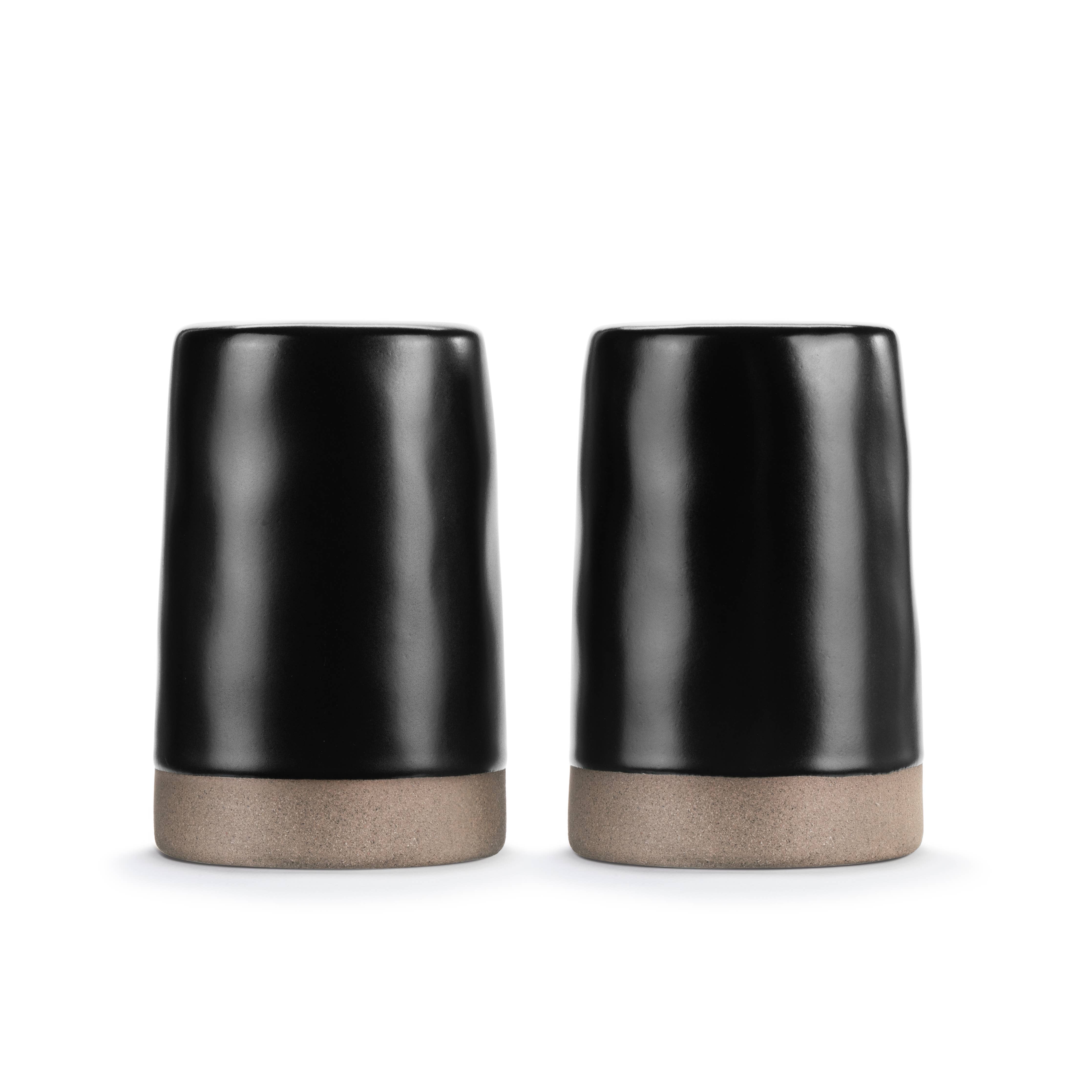 Black Gather Round Salt & Pepper - Set of 2