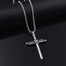 Stainless Steel Cross Pendant Necklace