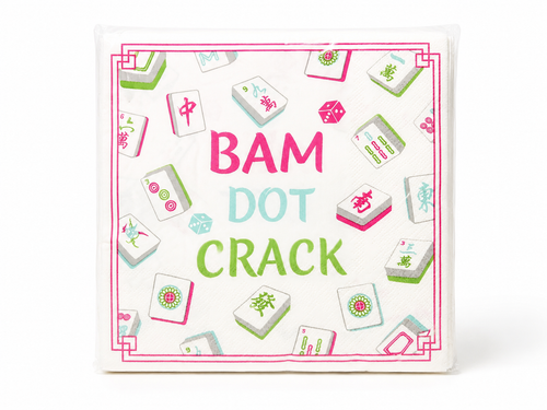 Bam, Dot, Crack Mahjong Napkins