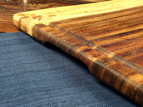Extra Large Live Edge Square End Board with Juice Groove