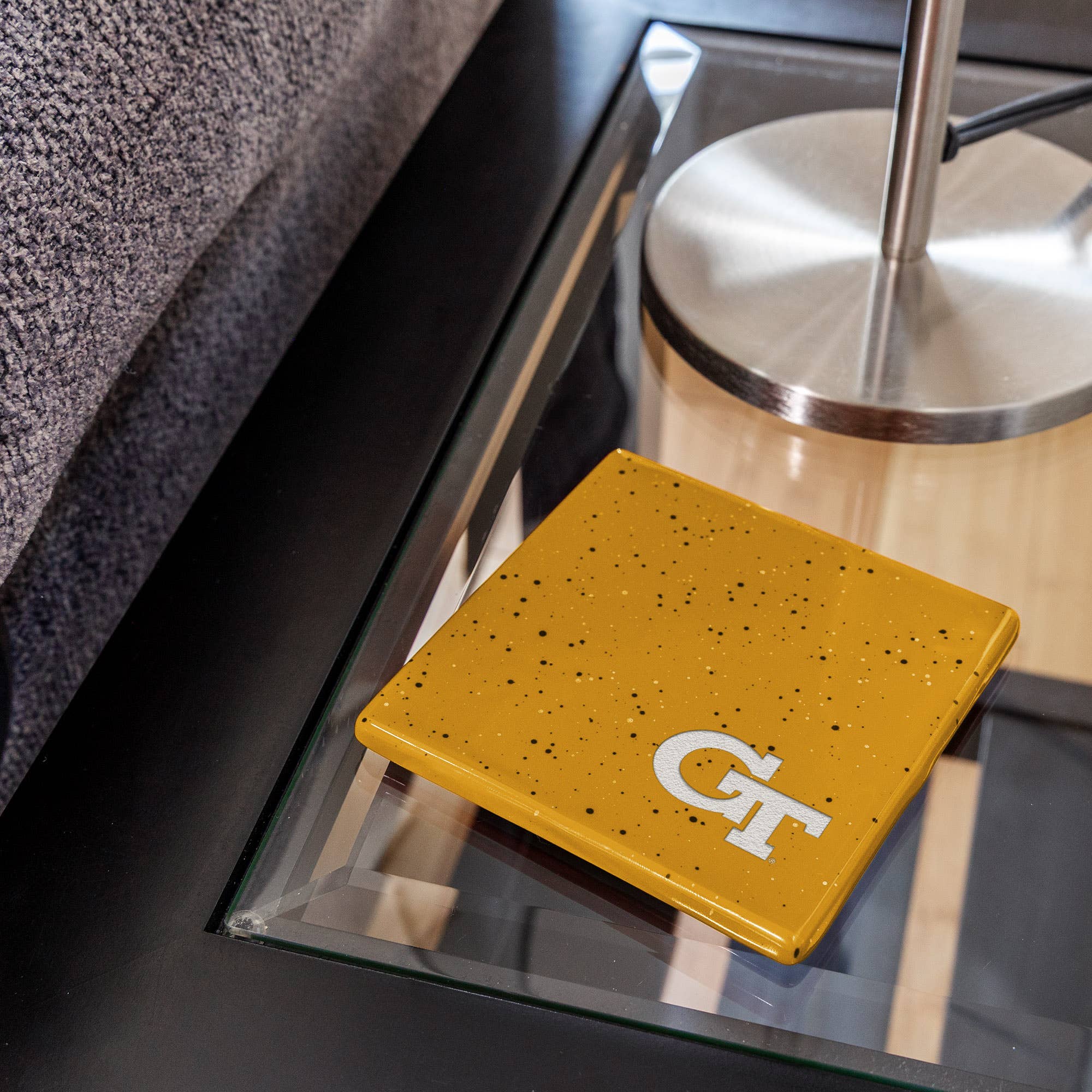NCAA  Georgia Tech Yellow Jackets - GT Gold Engr.   Coaster