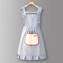 Houndstooth /Solid Color Waterproof Work Apron_CWMM6792