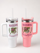 Mahjong Social Club 40oz Tumblers With Straw