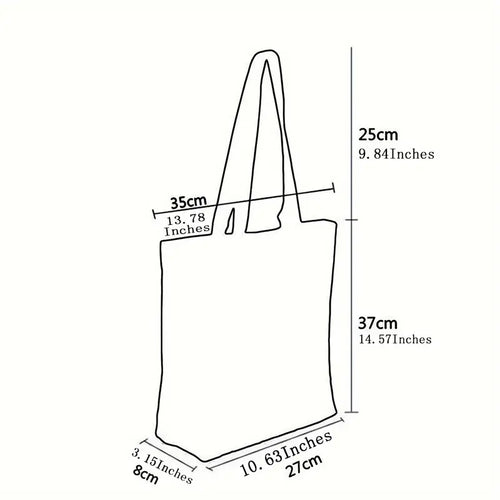 Blue and White Floral Tote