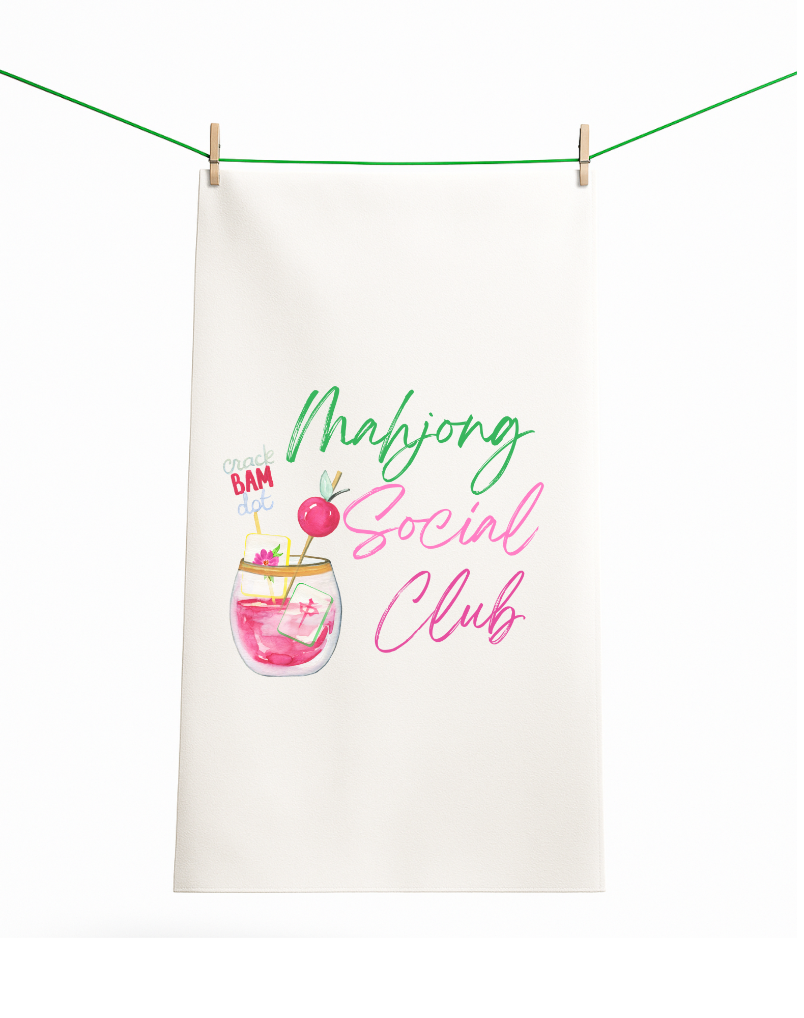 Mahjong gift Mahjong gift towel social club cute hostess