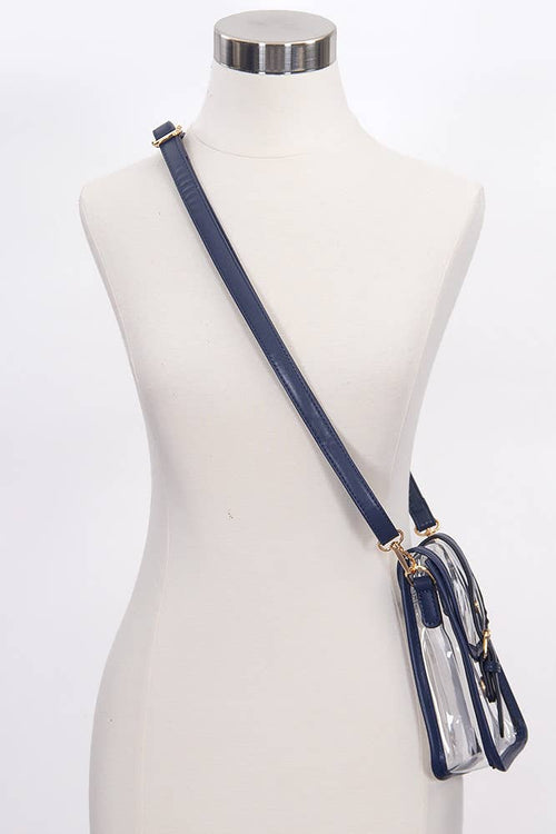 Clear Cross Body Stadium Concert Transparent Handbag