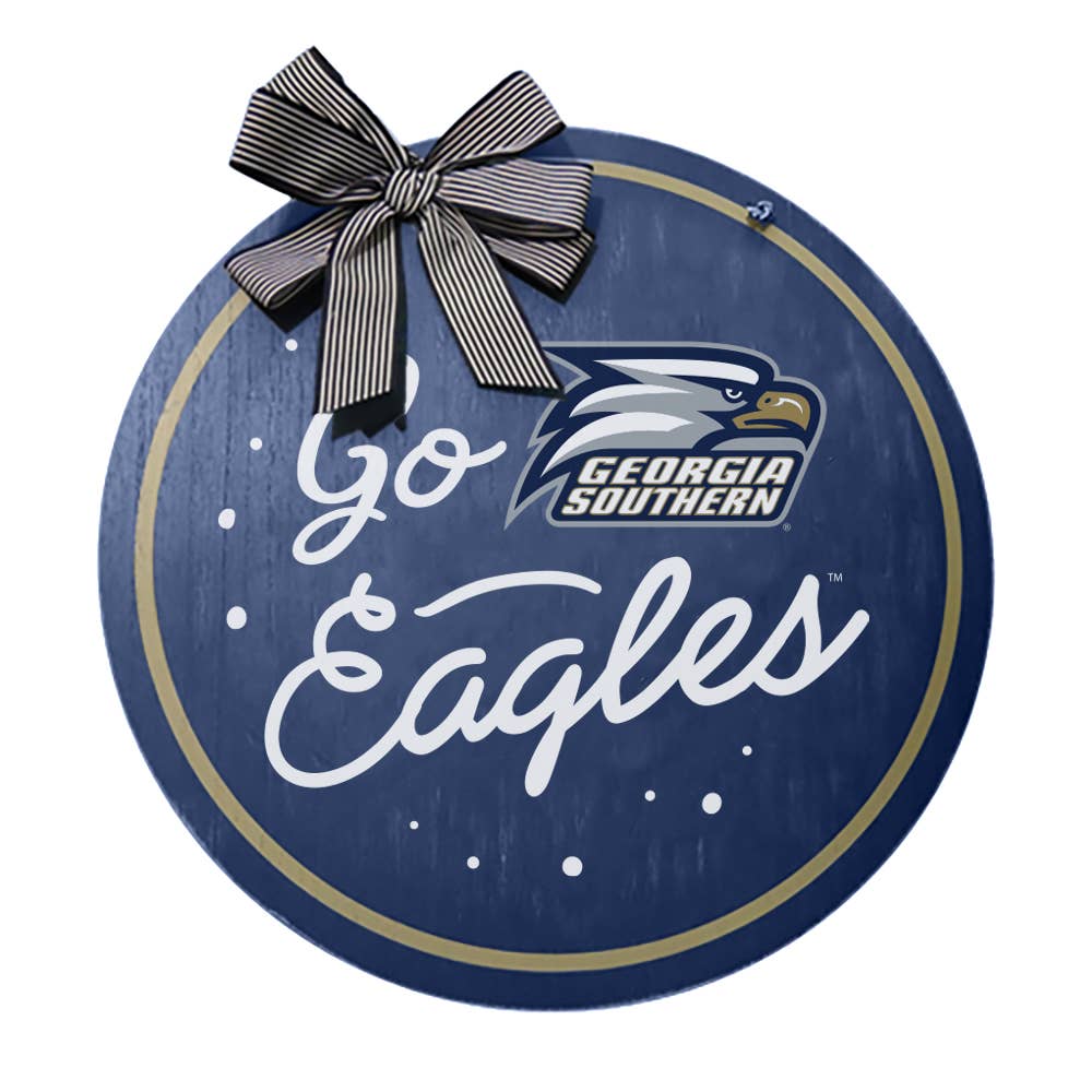 Georgia Southern Spirit Wood Door Hanger