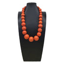 BOHEMIAN COLORFUL ROUND WOODEN BEADS NECKLACE_CWMM4866