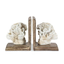 2 Resin Coral Bookends
