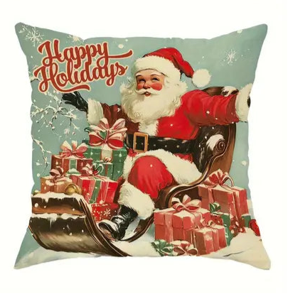 Vintage Design Christmas Throw Pillows