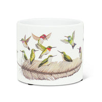 Sm Hummingbirds Planter-4.5"D