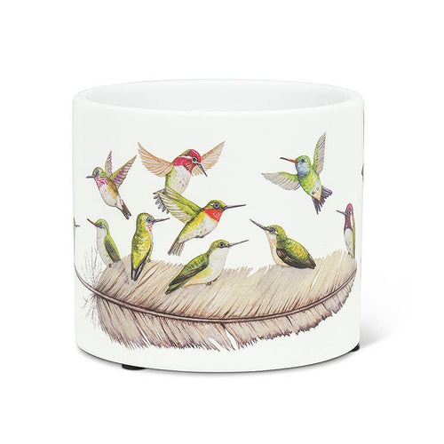 Sm Hummingbirds Planter-4.5"D