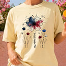 America Floral (Faith, Freedom and Pride) T-Shirts