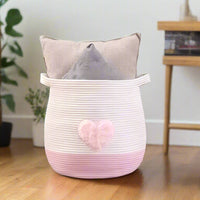 Pink Rope Basket