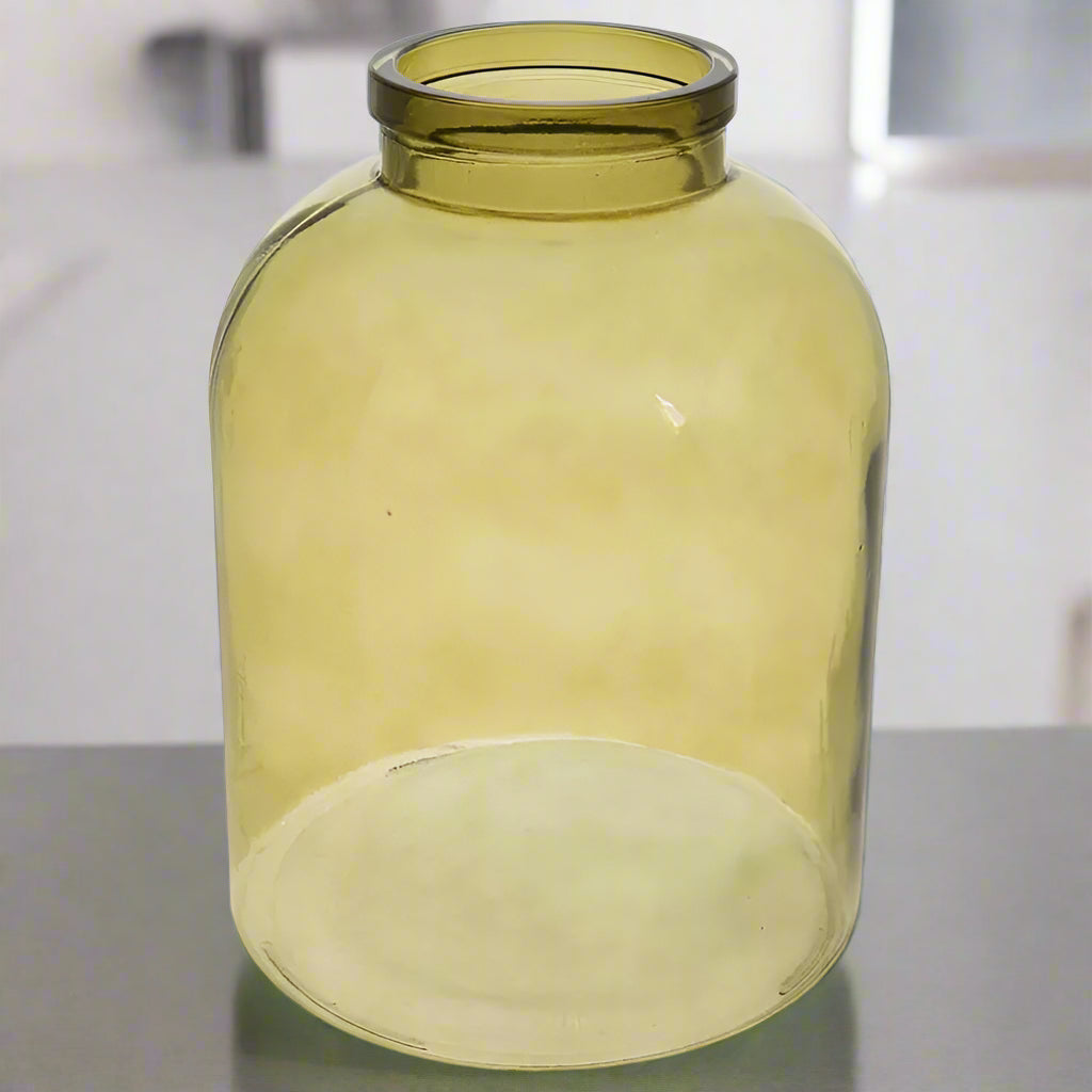 Green Glass Vase