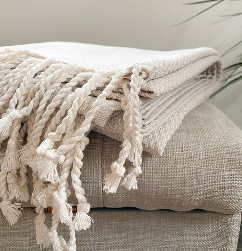 Organic Non Dyed Turkish Cotton Towel